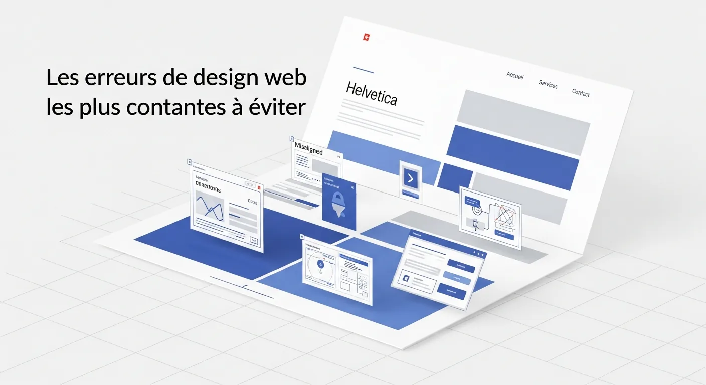 Les erreurs de design web les plus courantes à éviter