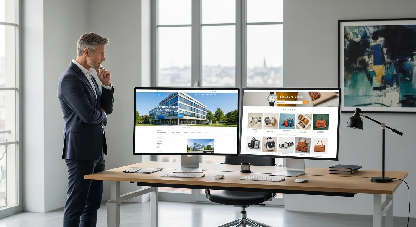 Site vitrine ou site e-commerce : quel choix pour votre PME suisse ?
