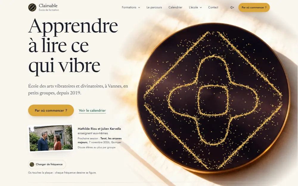 Aperçu du site Clairsable