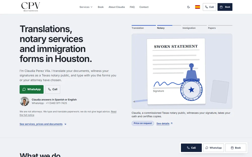 Aperçu du site CPV Multiservices