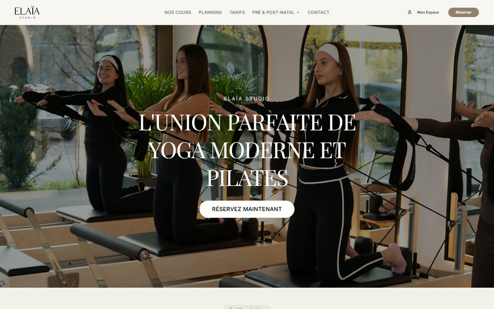 Aperçu du site Elaïa Studio